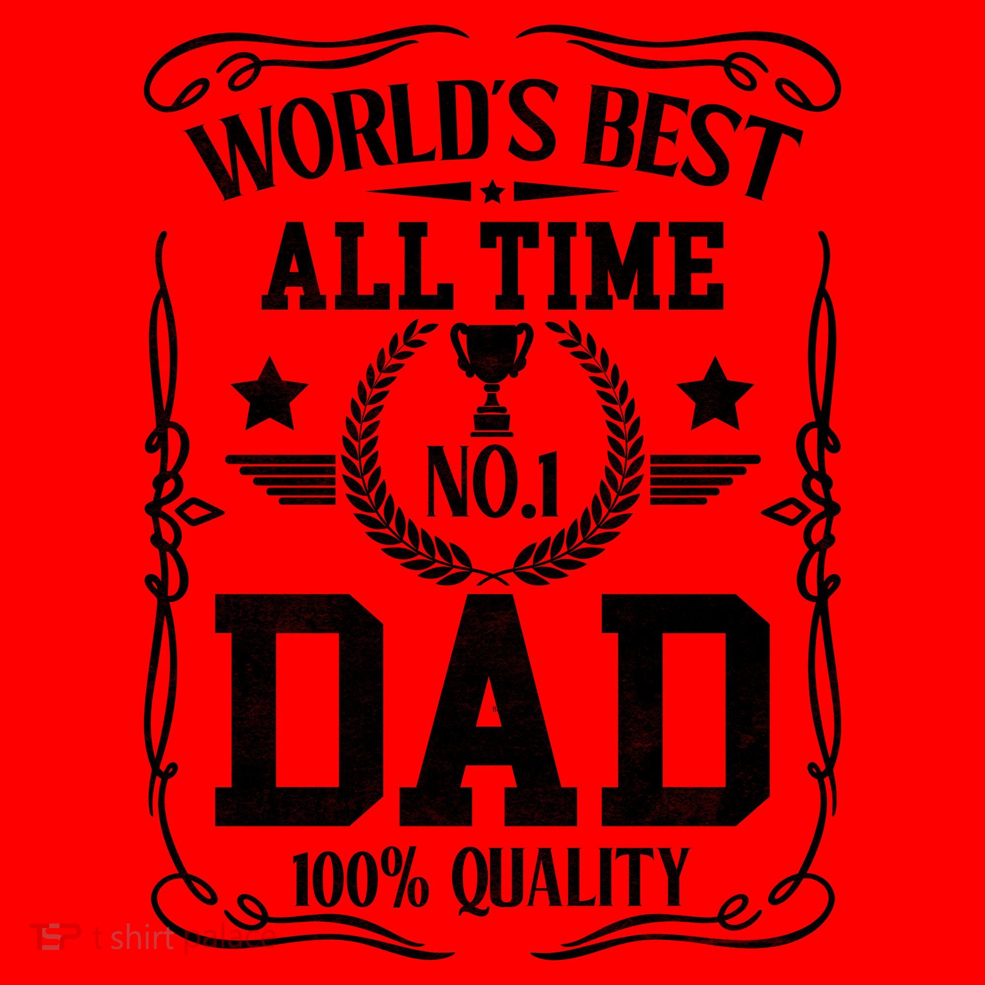 World's Best All Time #1 Dad Santa Hat