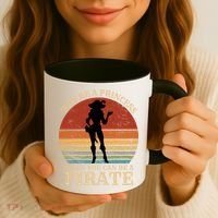 Why Be A Princess When You Can Be A Pirate Funny Coffee Mug thumb 3