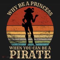 Why Be A Princess When You Can Be A Pirate Funny Women's Tank Top thumb 5
