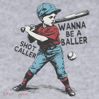 Wanna Be A Baller Shot Caller Retro Game Day Women's Sweatshirt thumb 2