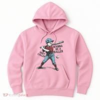 Wanna Be A Baller Shot Caller Retro Game Day Hoodie thumb 0