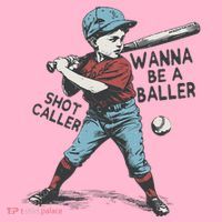 Wanna Be A Baller Shot Caller Retro Game Day Baby Bodysuit thumb 2
