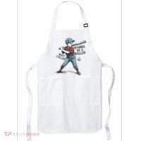 Wanna Be A Baller Shot Caller Retro Game Day Apron thumb 0