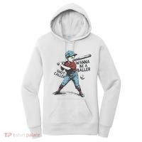 Wanna Be A Baller Shot Caller Retro Game Day Women's Hoodie thumb 0