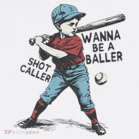 Wanna Be A Baller Shot Caller Retro Game Day Kids Sweatshirt thumb 2