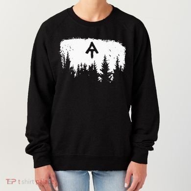White Blaze Appalachian AT Trail Minimalist Pine Tree Hike Women's Sweatshirt
