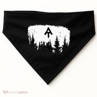 White Blaze Appalachian AT Trail Minimalist Pine Tree Hike USA-Made Doggie Bandana