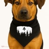 White Blaze Appalachian AT Trail Minimalist Pine Tree Hike USA-Made Doggie Bandana thumb 1