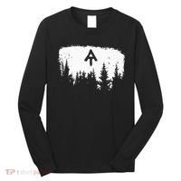 White Blaze Appalachian AT Trail Minimalist Pine Tree Hike Long Sleeve Shirt thumb 0
