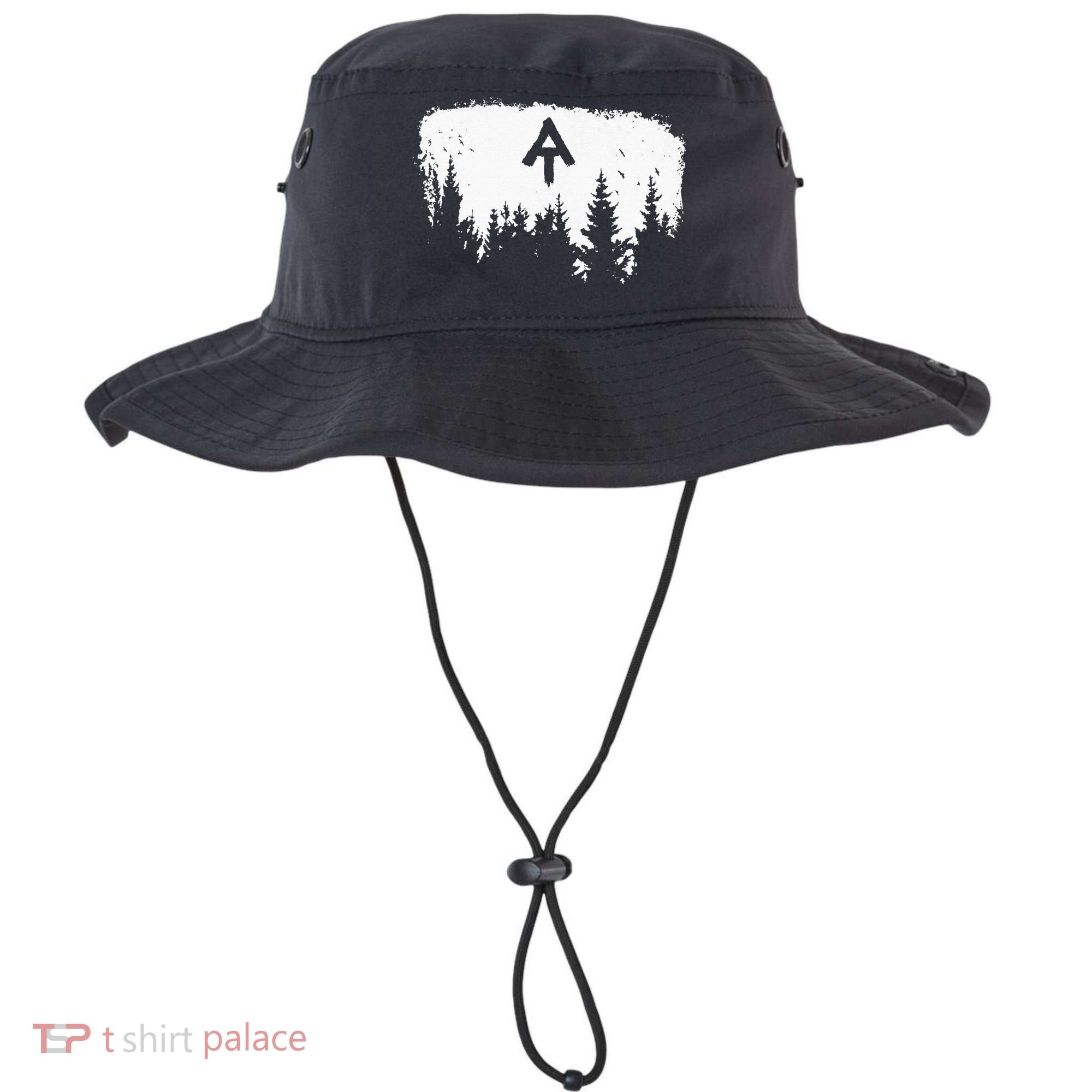 White Blaze Appalachian AT Trail Minimalist Pine Tree Hike Bucket Hat