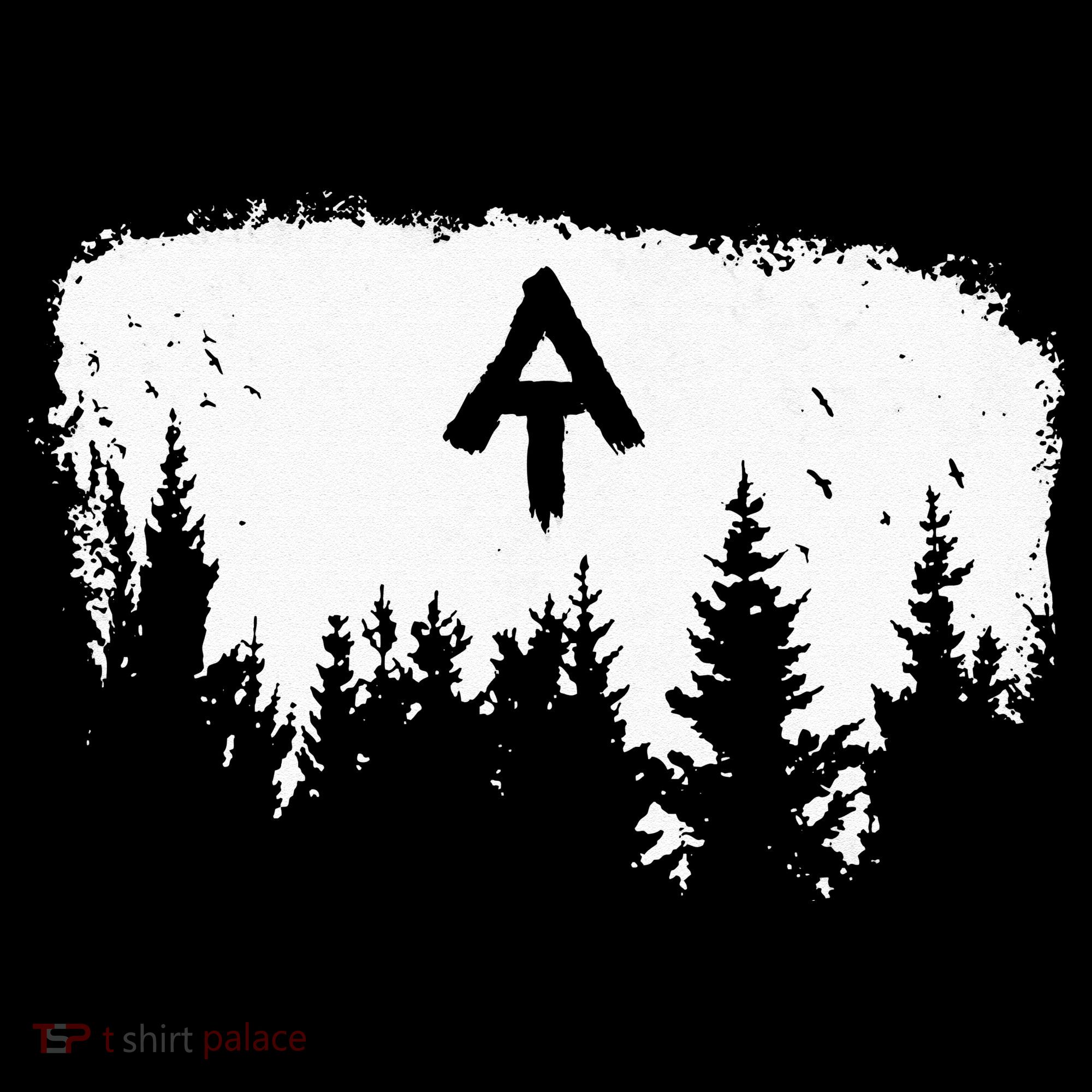 White Blaze Appalachian AT Trail Minimalist Pine Tree Hike Women's Hoodie