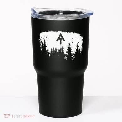 White Blaze Appalachian AT Trail Minimalist Pine Tree Hike Tumbler