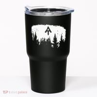 White Blaze Appalachian AT Trail Minimalist Pine Tree Hike Tumbler thumb 0