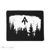 White Blaze Appalachian AT Trail Minimalist Pine Tree Hike Mousepad thumb 0