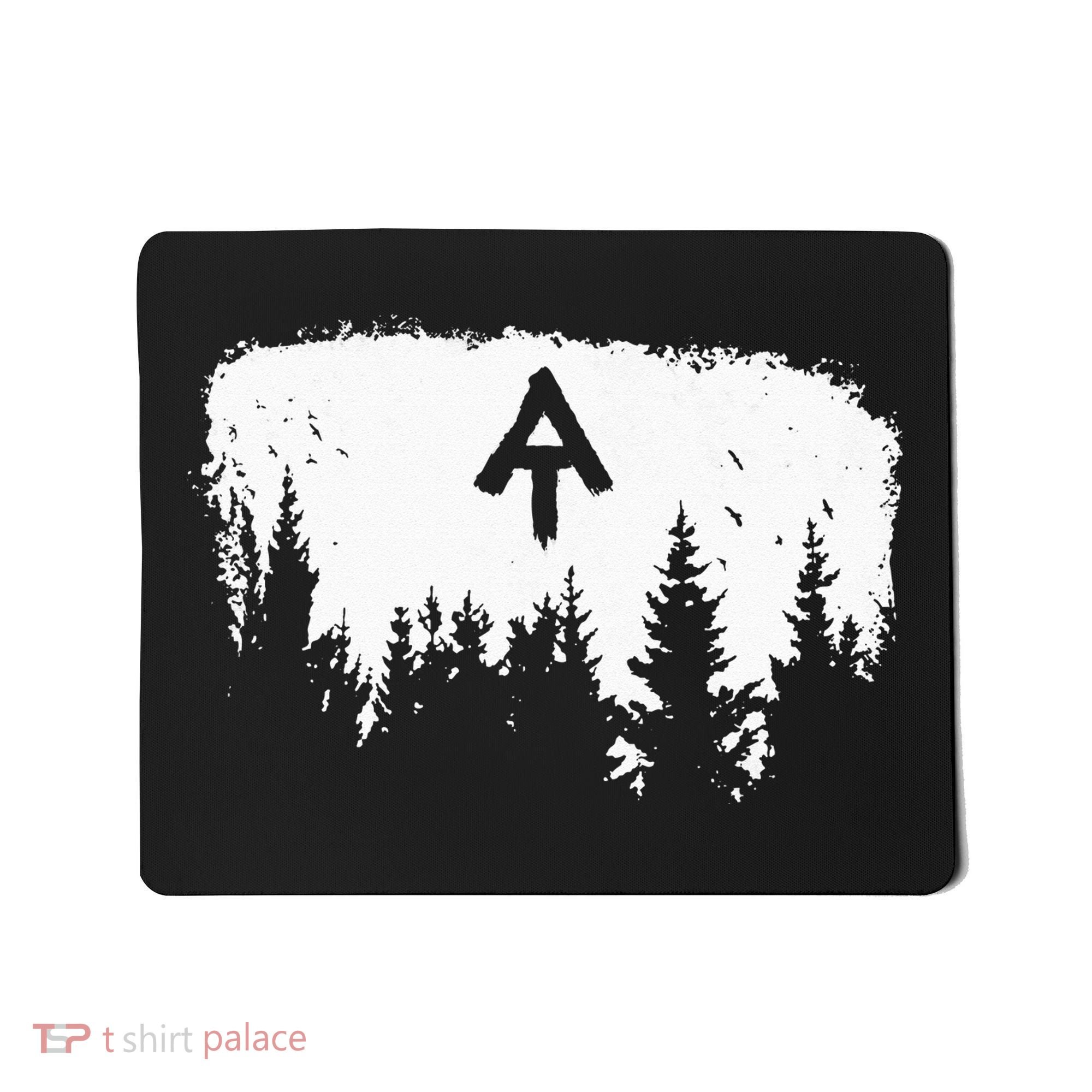 White Blaze Appalachian AT Trail Minimalist Pine Tree Hike Mousepad