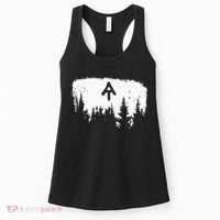 White Blaze Appalachian AT Trail Minimalist Pine Tree Hike Women's Tank Top thumb 0