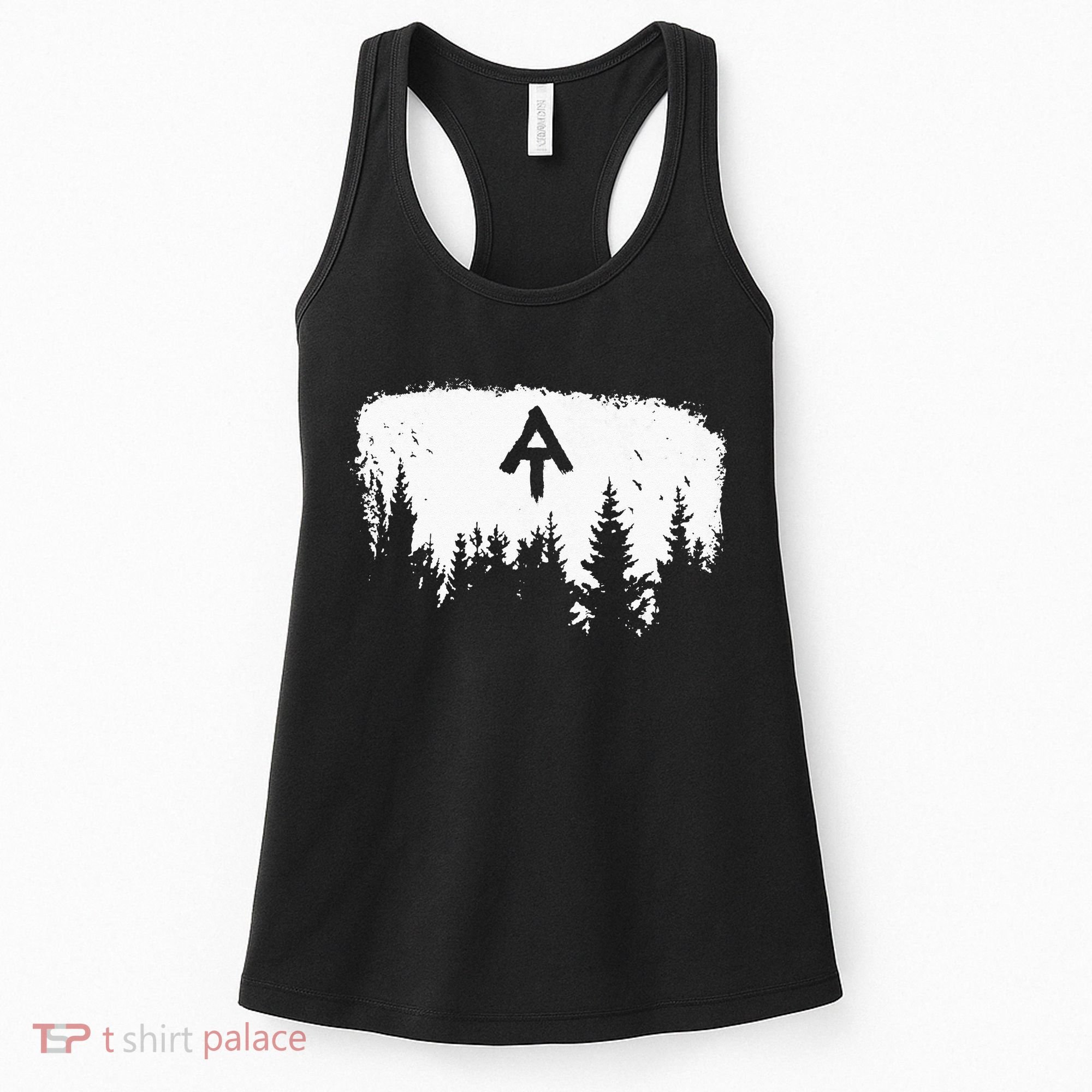 White Blaze Appalachian AT Trail Minimalist Pine Tree Hike Women's Tank Top