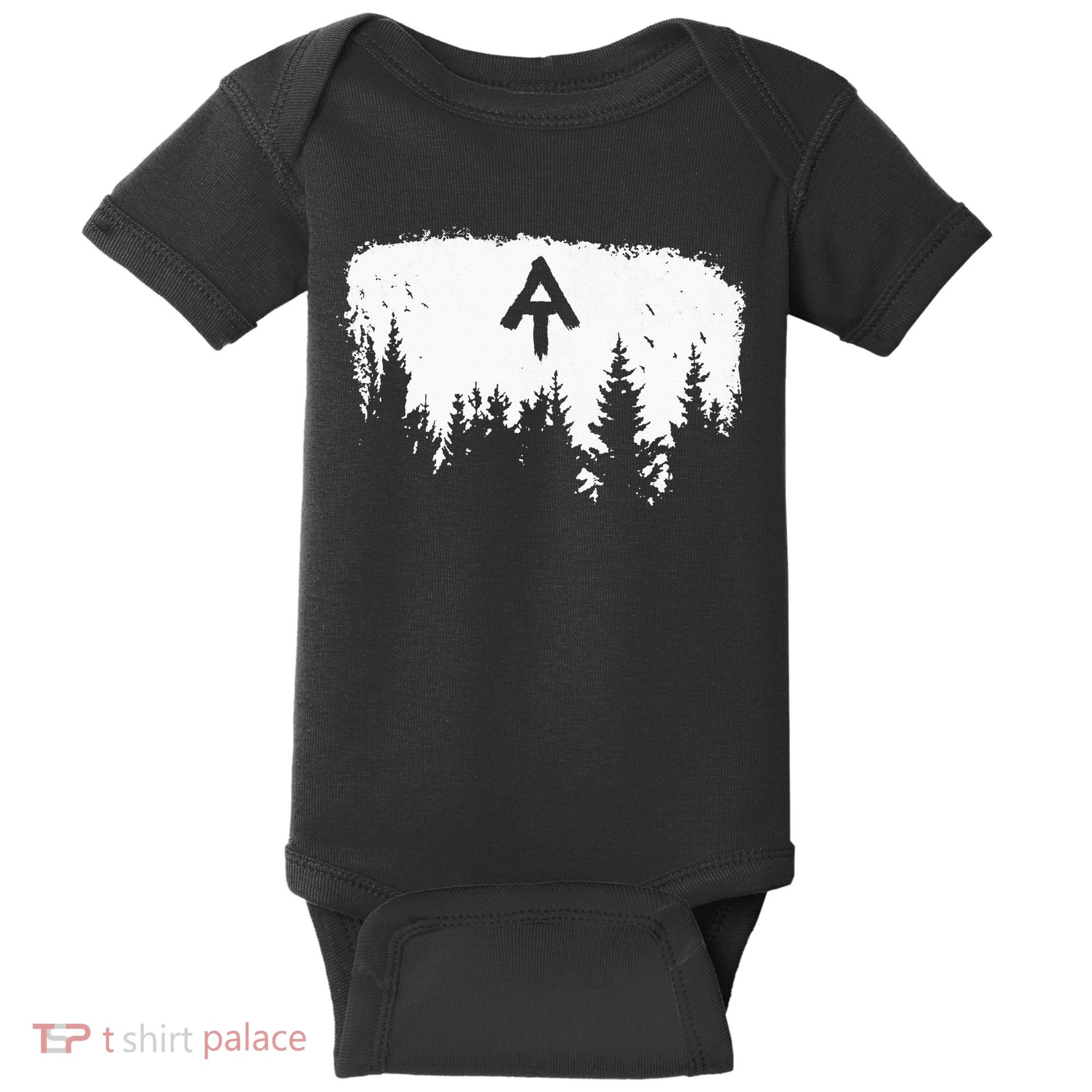 White Blaze Appalachian AT Trail Minimalist Pine Tree Hike Baby Bodysuit