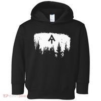White Blaze Appalachian AT Trail Minimalist Pine Tree Hike Toddler Hoodie thumb 0