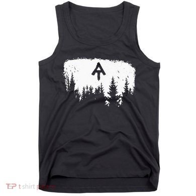 White Blaze Appalachian AT Trail Minimalist Pine Tree Hike Tank Top