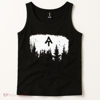 White Blaze Appalachian AT Trail Minimalist Pine Tree Hike Tank Top thumb 2