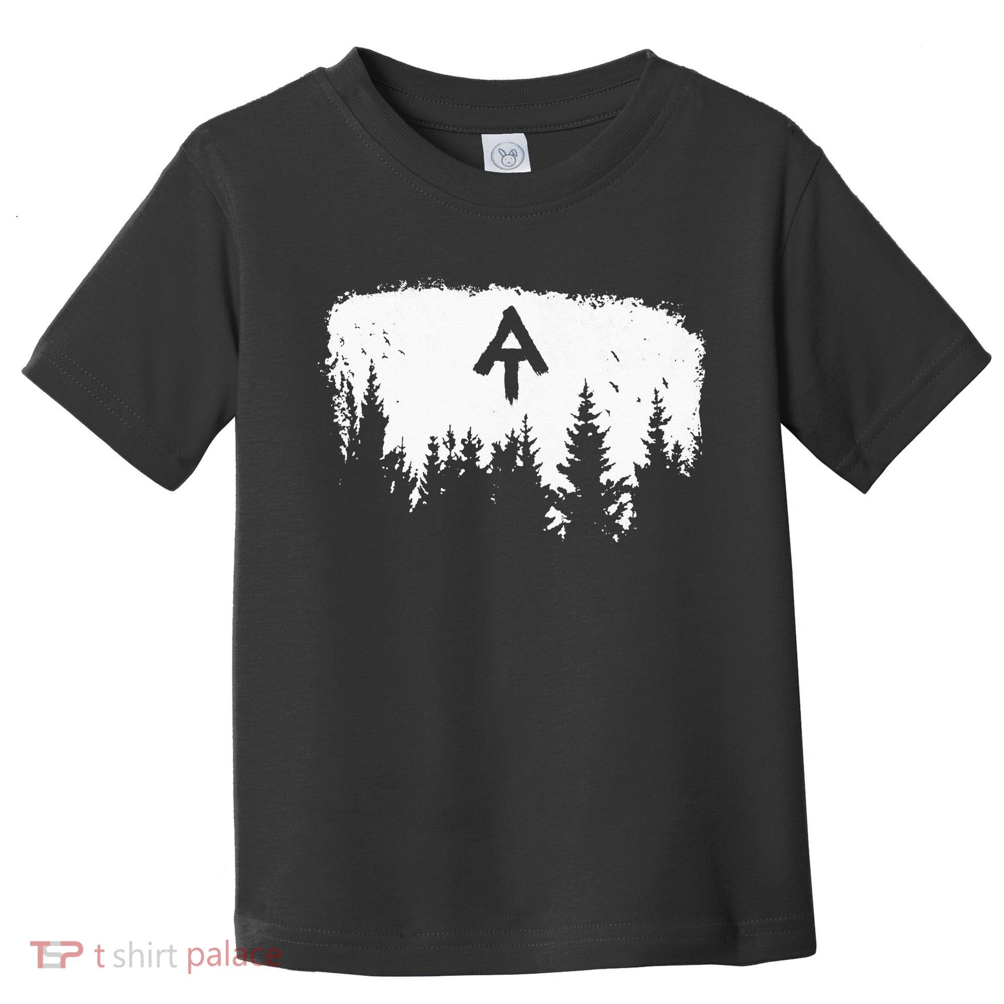 White Blaze Appalachian AT Trail Minimalist Pine Tree Hike Toddler T-Shirt