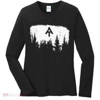 White Blaze Appalachian AT Trail Minimalist Pine Tree Hike Women's Long Sleeve Shirt thumb 0