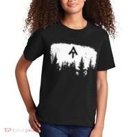 White Blaze Appalachian AT Trail Minimalist Pine Tree Hike Kids T-Shirt thumb 2