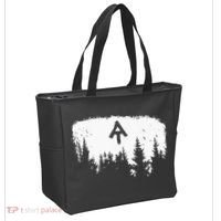 White Blaze Appalachian AT Trail Minimalist Pine Tree Hike Tote Bag thumb 2