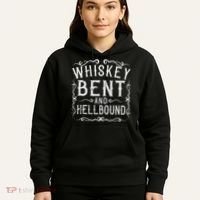 Whiskey Bent And Hellbound Country Music Biker Bourbon Gift Hoodie thumb 5
