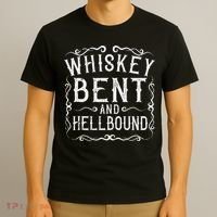 Whiskey Bent And Hellbound Country Music Biker Bourbon Gift T-Shirt thumb 3