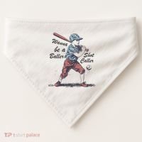 Wanna Be A Baller Shot Caller USA-Made Doggie Bandana thumb 0