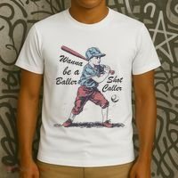 Wanna Be A Baller Shot Caller T-Shirt thumb 3