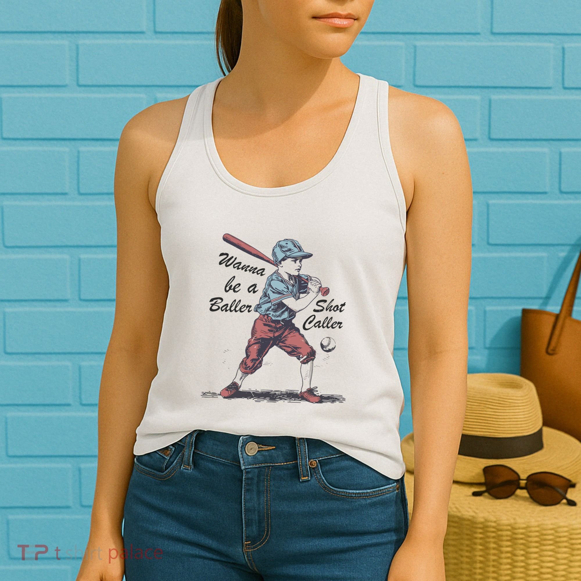 Wanna Be A Baller Shot Caller Women's Tank Top