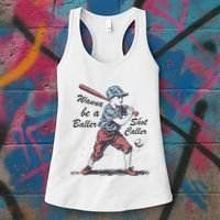 Wanna Be A Baller Shot Caller Women's Tank Top thumb 3