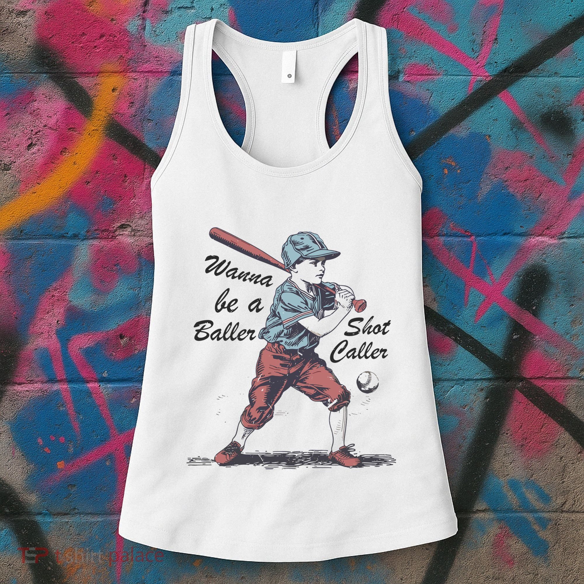 Wanna Be A Baller Shot Caller Women's Tank Top