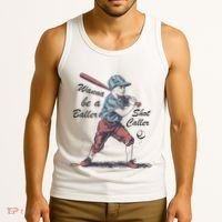 Wanna Be A Baller Shot Caller Tank Top thumb 3