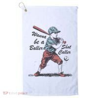 Wanna Be A Baller Shot Caller Golf Towel thumb 0