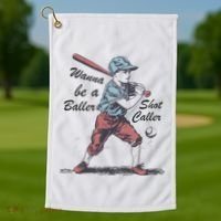 Wanna Be A Baller Shot Caller Golf Towel thumb 1