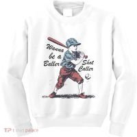 Wanna Be A Baller Shot Caller Kids Sweatshirt thumb 0