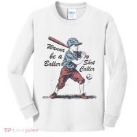 Wanna Be A Baller Shot Caller Kids Long Sleeve Shirt thumb 0