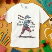 Wanna Be A Baller Shot Caller Kids T-Shirt thumb 3