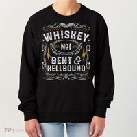 Whiskey Bent And Hellbound Country Music Biker Bourbon Women's Sweatshirt thumb 0