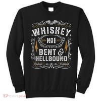 Whiskey Bent And Hellbound Country Music Biker Bourbon Sweatshirt thumb 0