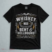 Whiskey Bent And Hellbound Country Music Biker Bourbon T-Shirt thumb 5