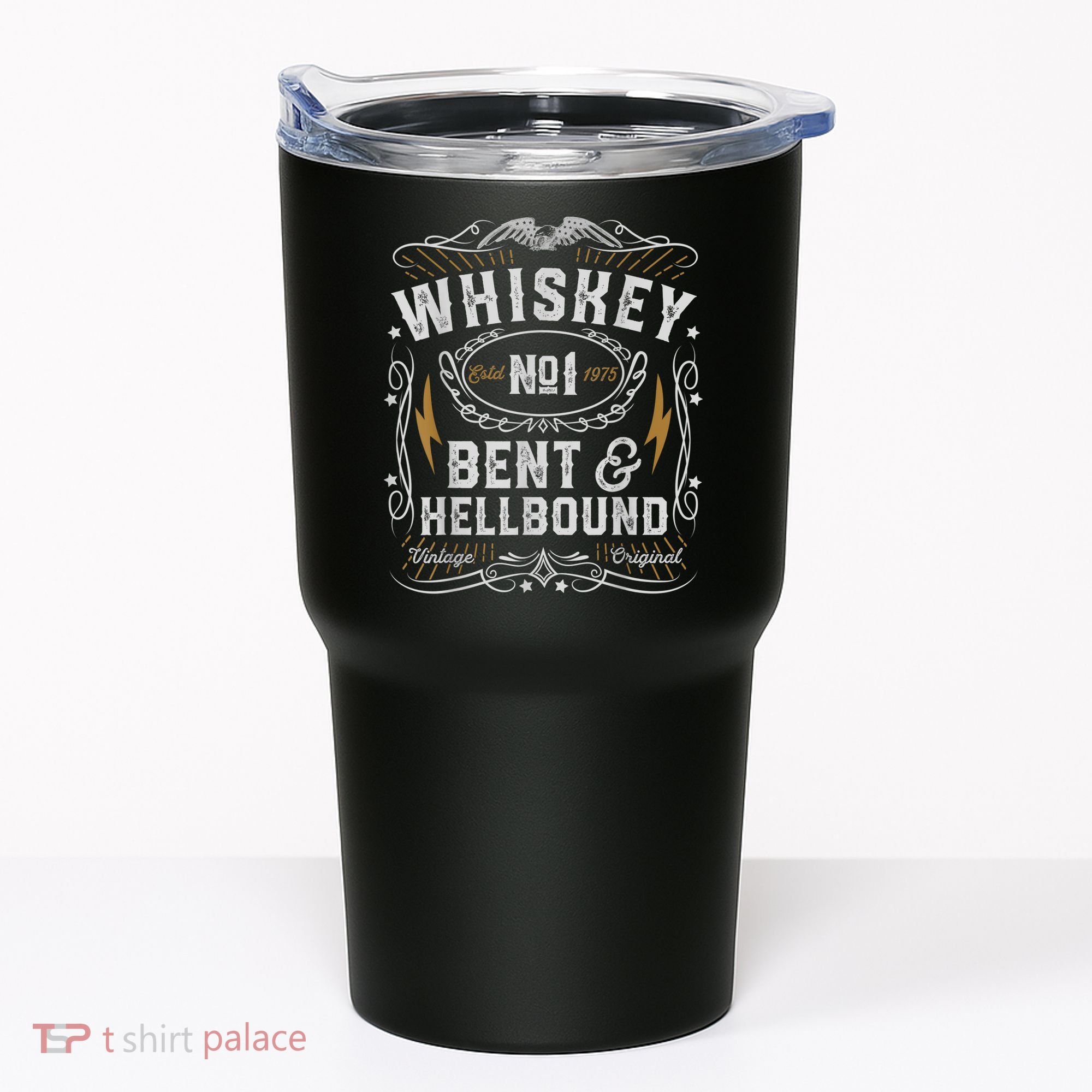 Whiskey Bent And Hellbound Country Music Biker Bourbon Tumbler