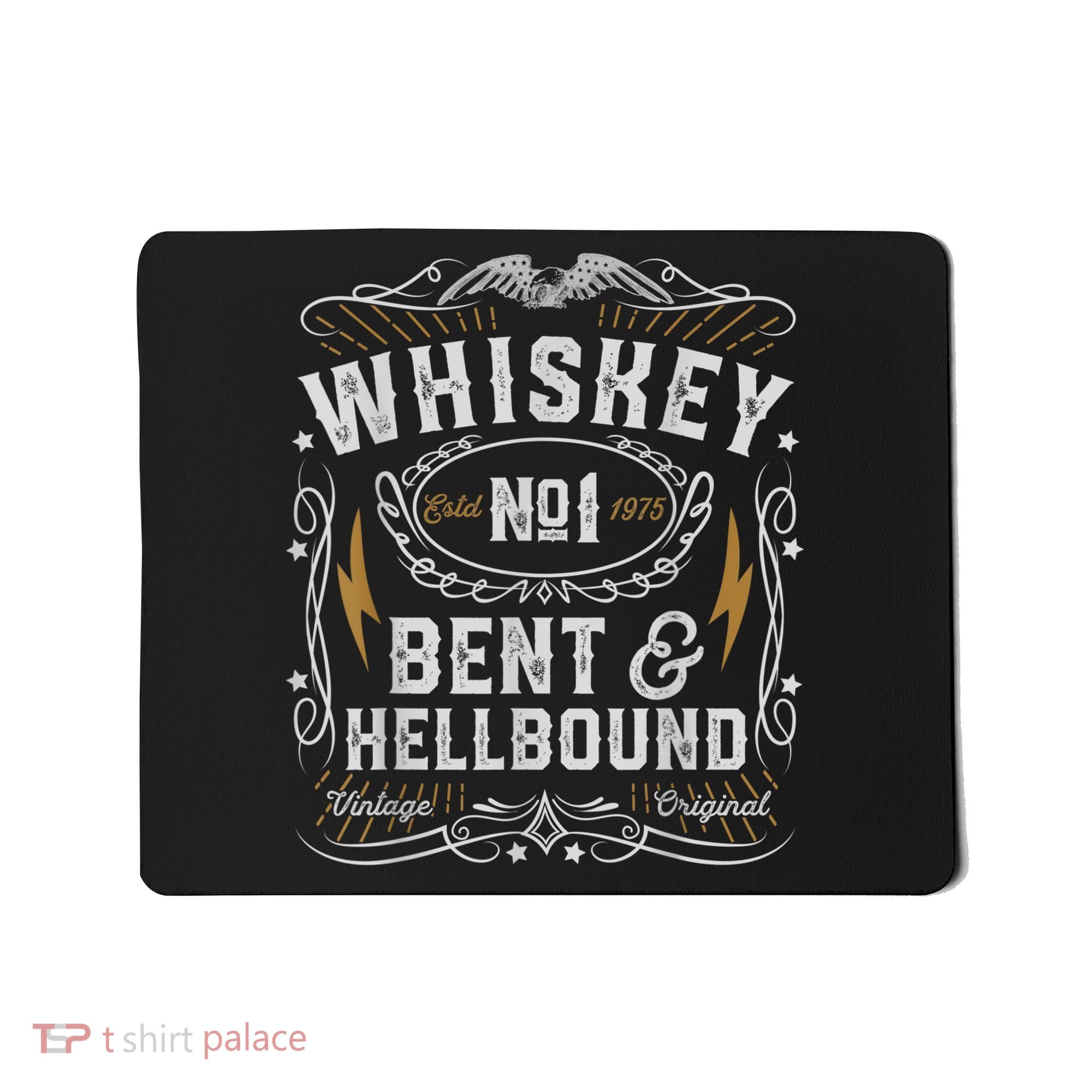 Whiskey Bent And Hellbound Country Music Biker Bourbon Mousepad