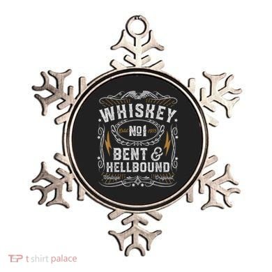 Whiskey Bent And Hellbound Country Music Biker Bourbon Ornament