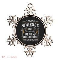 Whiskey Bent And Hellbound Country Music Biker Bourbon Ornament thumb 0