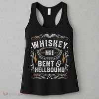 Whiskey Bent And Hellbound Country Music Biker Bourbon Women's Tank Top thumb 3